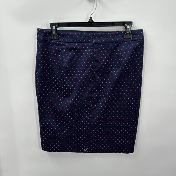 J. CREW NWT 37532 The Pencil Skirt in Navy Polka Dot // 4 - Picture 4 of 6